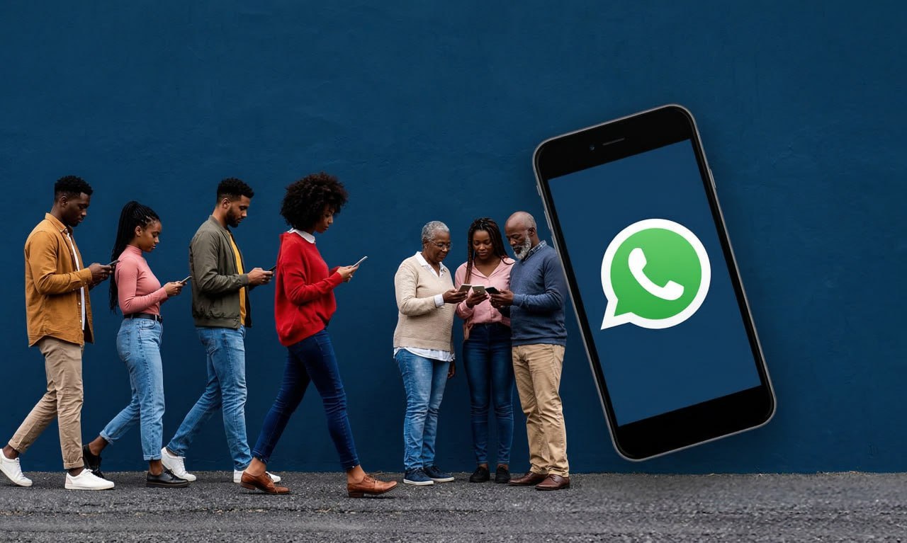 People using WhatsApp for business